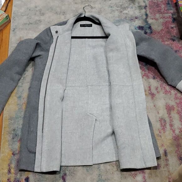 Peruvian Connection Baby Alpaca Wool Coat in Grey Size L - Picture 13 of 13